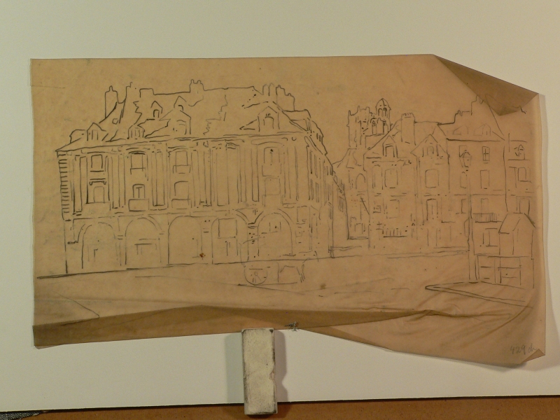 Dieppe street corner (tracing) 1145